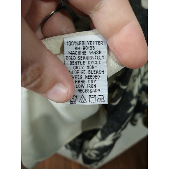 Linea Women's M Babydoll Blouse Semi Sheer Oversized Flare Sleeve - Picture 9 of 10